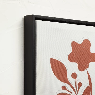 (Set Of 3) 24" X 30" Reductive Floral Framed Wall Canvas - Opalhouse™ Designed With Jungalow™ 2 (Set Of 3) 24" X 30" Reductive Floral Framed Wall Canvas - Opalhouse™ Designed With Jungalow™ - Image 2