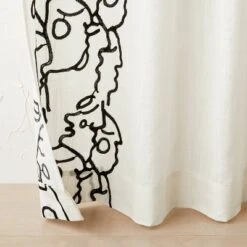 2pk Light Filtering In This Together Embroidered Window Curtain Panels Ivory - Opalhouse⢠Designed With Jungalowā¢