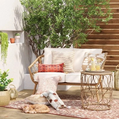 Britanna Patio Loveseat, Outdoor Furniture - Natural - Opalhouse™ 1 Britanna Patio Loveseat, Outdoor Furniture - Natural - Opalhouse™