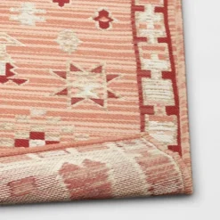 5'x7' Tapestry Rectangular Woven Outdoor Area Rug Red/Pink - Opalhouse™ -Opalhouse GUEST 77b641b6 dcd1 40f9 b161 7be739e1e714