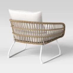 Southport Outdoor Patio Chair With Metal Legs, Club Chair Natural/White - Opalhouse™ 8 Southport Outdoor Patio Chair With Metal Legs, Club Chair Natural/White - Opalhouse™ -Opalhouse GUEST 85f574ff c7e7 4d01 b943 e6500f46c5aa