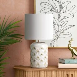 Opalhouse 35 Diamond Cutout Table Lamp With Lit Base - Opalhouseā¢
