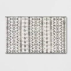Diamond Printed Accent Aztec Rug Black - Opalhouse™ -Opalhouse GUEST 9a5f0d3a 6dc0 4cc2 a7e1 7c16bb3d54a2